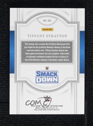 2024 Panini National Treasures WWE 29/99 Tiffany Stratton #49 1co7 - Bild 2 von 3