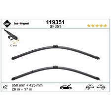 SWF Scheibenwischer Set vorne 61612458020 61612458021 61612209047 | 615213