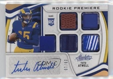 2021 Absolute Premiere Materials Autos Five 9/10 Tutu Atwell Rookie Auto RC 0s9t