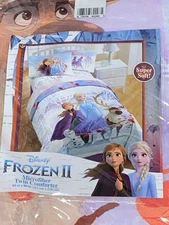 NWT Disney FROZEN 2 Twin Reversible Microfiber Comforter Blanket