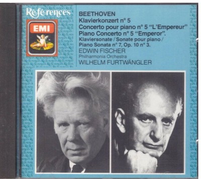 Beethoven: Konzert Nr. 5, Sonate Nr. 7 / Edwin Fischer, Wilhelm Furtwangler - CD