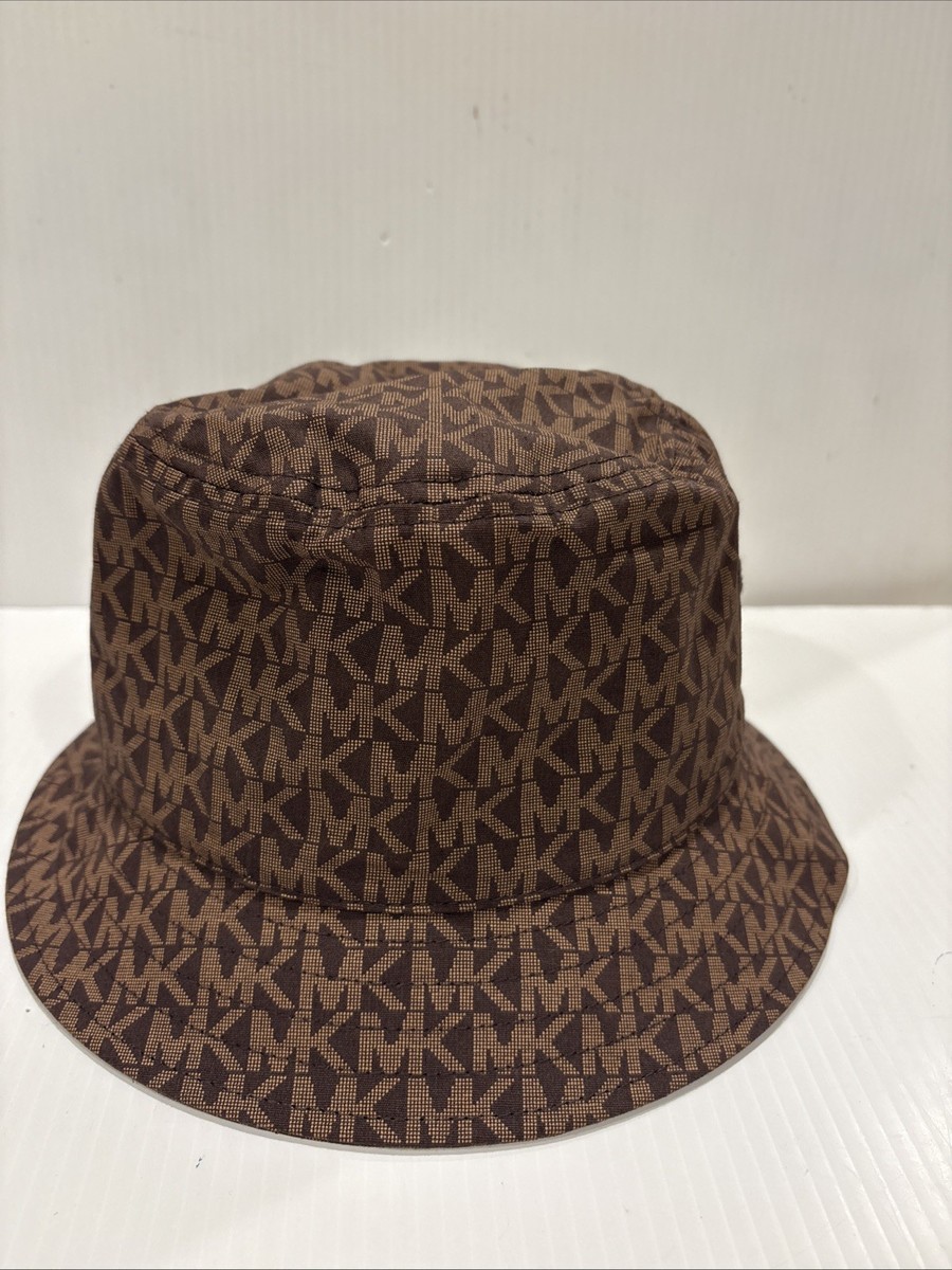 Michael Kors Brown MK Monogram Bucket Hat M/L New Michael Kors Monogram Brown Signature MK Logo Bucket  main image 2