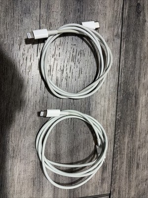 2x Genuine Authentic Apple iPhone USB-C to Lightning 3ft / 1m Cable 