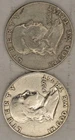 Lot of (2) Franklin Silver Half Dollars - 1960-D & 1961-D 90% Silver US Coins
