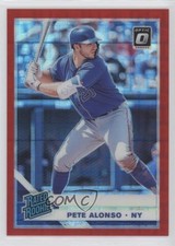 2019 Panini Donruss Optic Rated Rookies Red Pandora Prizm 21/99 Pete Alonso nd3