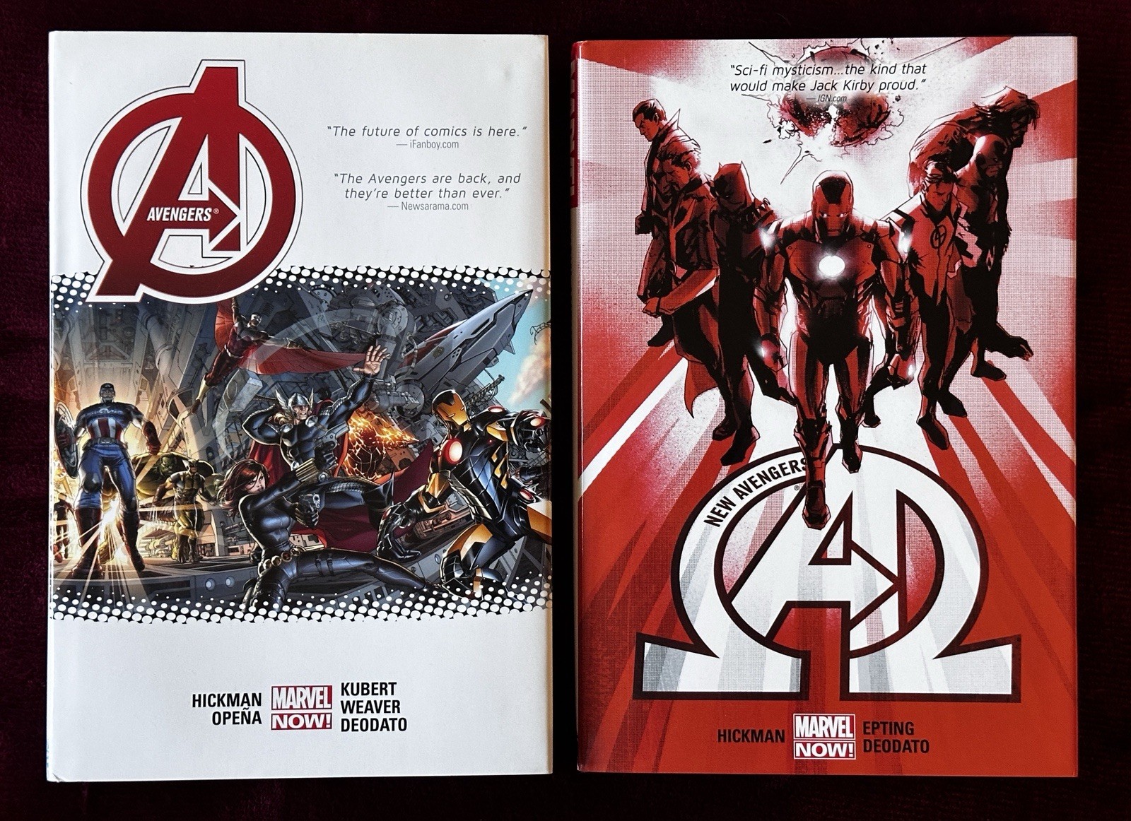 Marvel Comics Avengers Vol. 1 + New Avengers Vol. 1 by Jonathan Hickman OHC’s!
