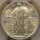 1923-S Standing Liberty Quarter 25c PCGS AU58