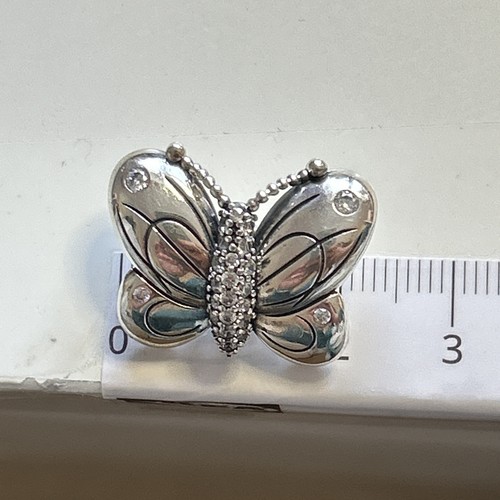 RARE Authentic Pandora π Oversized Decrotive Loop Butterfly Pendant π 925ALE - Picture 7 of 8