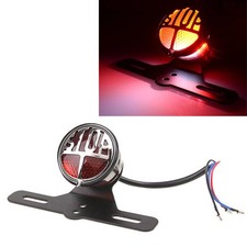 Round Vintage License Rear Plate Mount Tail Brake Stop Light Fit Harley Bobber Round Vintage License Rear Plate Mount Tail Brake Stop Light Fit Harley Bobber