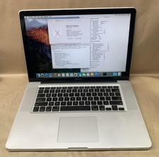 2009 MacBook Pro A1286, Intel Core 2 Duo 2.53GHz, 4GB RAM, 500GB HDD, El Capitan