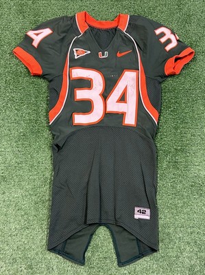 Miami Hurricanes Football Jersey #34 Pro Cut 2004 Nike NCAA