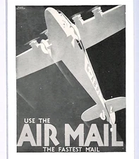 GB AVIATION ART Postcard *USE THE AIR MAIL* Aeroplane Addressed Unposted? XF140