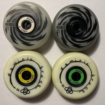 Mesmer Aggressive Inline Skate Wheels with ABEC 11 Bearings (Set of 4)