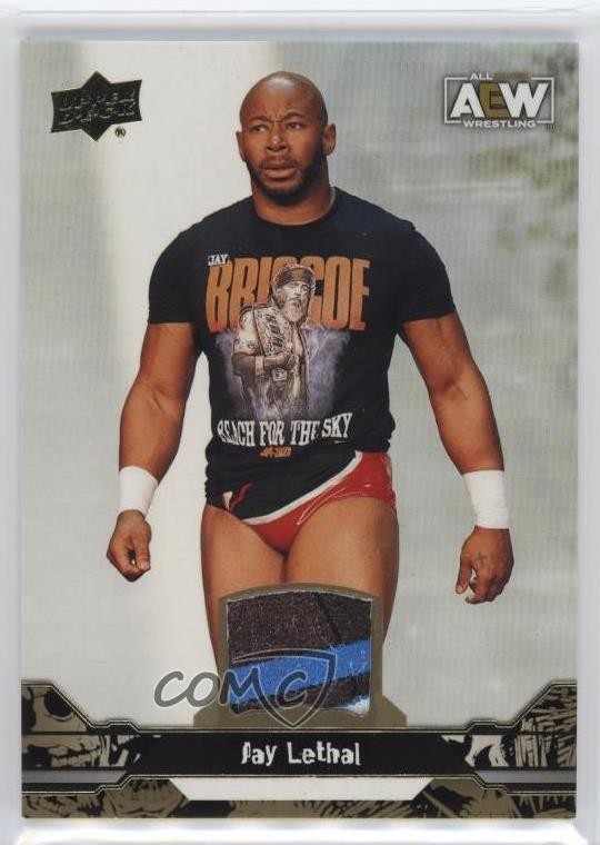2023 Upper Deck AEW All Elite Wrestling Gold Memorabilia Jay Lethal #42 17an