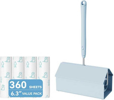 Large Lint Roller for Furniture, Pet Hair, Clothes, Extra Sticky, 6.3'' Giant Li