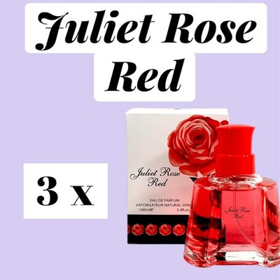 3 x Damen Parfum 100ml - Juliet Rose Red