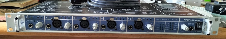 Scheda audio RME FIREFACE 800 INTERFACCIA AUDIO FIREWIRE 24BIT 192KHZ 56 CANALI - Immagine 2 di 4