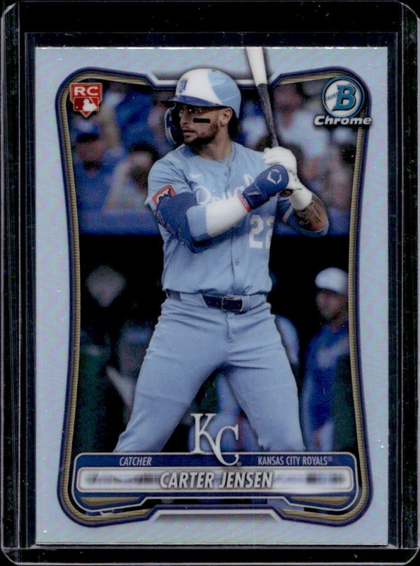2026 Bowman Carter Jensen Chrome Red RC Variation #66 Royals Rookie