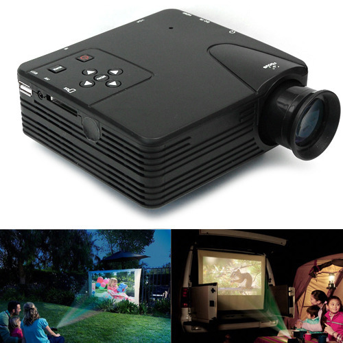 Home Cinema Theater Multimedia LED LCD Projector HD 1080P PC AV TV VGA USB HDMI - Photo 1 sur 10