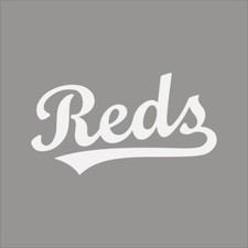 Cincinnati Reds 7 MLB Team Logo 1 Color Vinyl Decal Sticker Window Car Wall