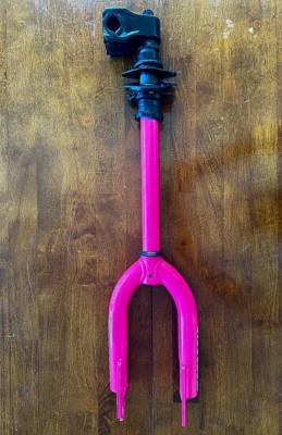 [MONGOOSE] 12  Scooter Fork with Steam and Gyro - Neon Pink - Ships from USA