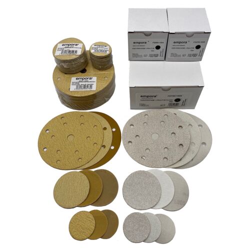 Eccentric Sandpaper Velcro Sanding Disc 15 Hole 50 75mm 150mm K40-3000 Excent - Picture 1 of 24
