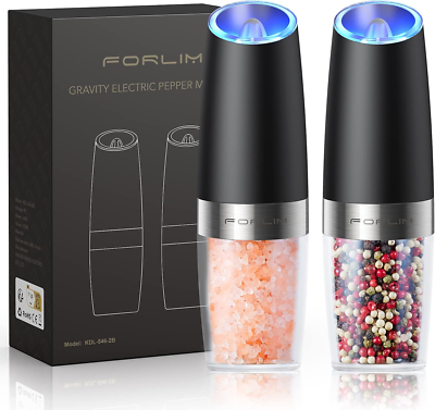 #ad #ad Gravity Electric Salt and Pepper Grinder Set Automatic Pepper Grinder Shakers M $18.71