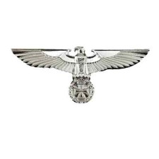 WW2 German Silver Eagle w/ Iron Cross Badge Hat Pin Brooch Military Medal Emblem