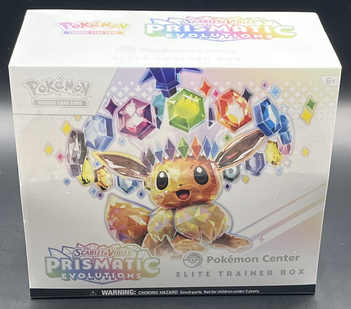 Factory Sealed Prismatic Evolutions Pokemon Center Exclusive Elite