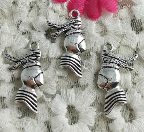 Free Ship 28 pcs Antique silver soldiers charms 27X14mm H-3264 - Picture 2 of 4
