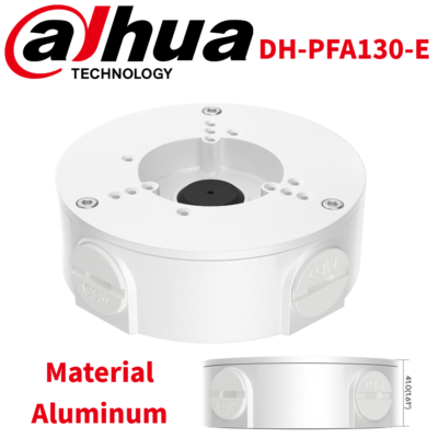 Dahua PFA130-E Junction Box Bracket For IPC-HDW2841TM-S & Other Camera Models - White Mount