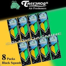 8 Packs Wakaba Japan Treefrog Young Leaf Black Squash Scent Jdm Air Freshener