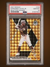 POP 2 2021 Panini Mosaic  Fernando Tatis Reactive Orange Padres