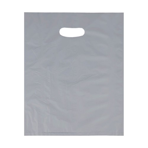 Colorful Plastic Patch Handle Carrier Bags for Shopping & Cloths 15 x 18 x 3 in - Picture 14 of 37