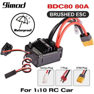 9IMOD 80A ESC Bürstenmotor Elektronischer Fahrtenregler 2-3S Für 1/10 RC Auto