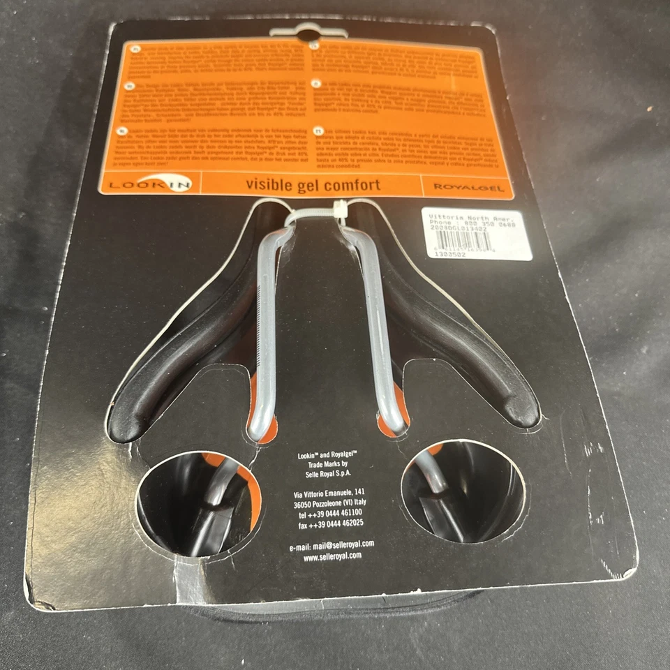 NOS Royalgel Seat Gel Bicycle Saddle Italy Vintage Bike Parts MTB Racing - Image 4 of 4