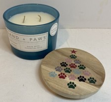 NEW Sand and Fog Paws Holiday Berry Candle 12oz 340g 2 Wick Pet Odor Neutralizer