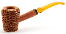 Missouri Meerschaum Let Freedom Ring Rob Roy Bowl Bent Corn Cob Pipe - 5638