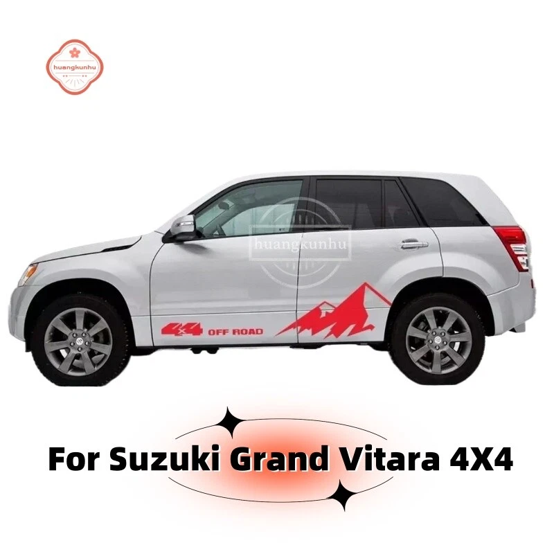 Car Sticker For Suzuki Grand Vitara Graphics Snow Mountain Decal 4X4 Off Road - Image 2 of 4