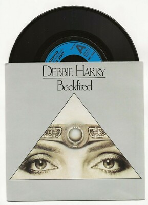 DEBBIE HARRY BLONDIE BACKFIRED ORIGINAL SINGLE FROM UK + PIC COVER