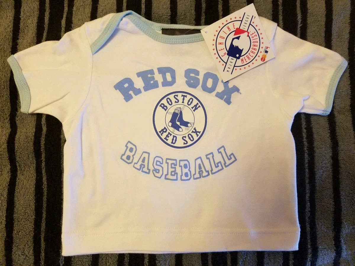 NEW Boston Red Sox baby size age 6 - 9 mos months short sleeve blue t shirt  kids