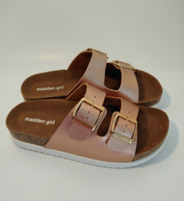 MADDEN GIRL Sandals Slides Womens 7M Open Toe Comfort Footbed