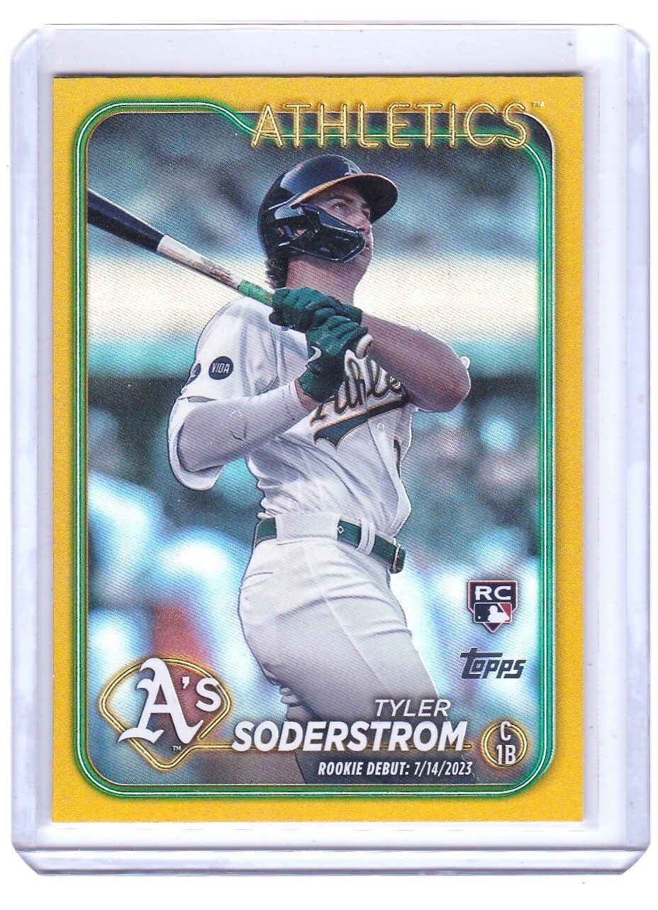 Tyler Soderstrom GOLD FOIL ROOKIE 2024 Topps Update #US116 Athletics