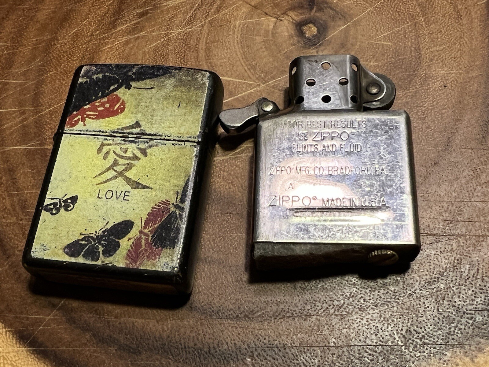 zippo lighter Chinese love