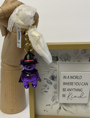 🐼💦 Coach 6074 🐼💦 Oso de peluche Halloween Bruja Llavero Bolso Dije 🐼 D107 - Imagen 1 de 5