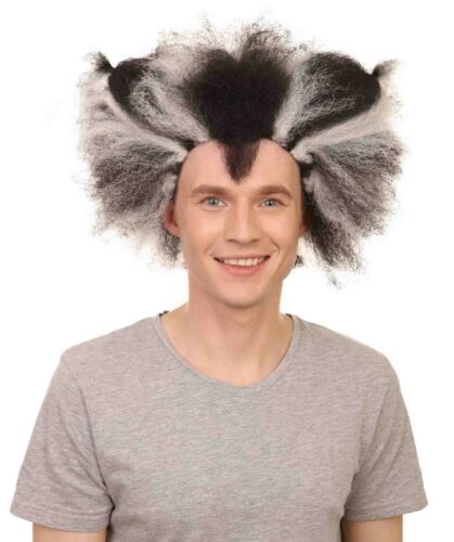 Black White Afro Wig Cosplay Cats Musical Drama Theatre Stage Party Hair HM-032