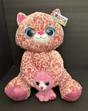 JUMBO PLUSH 🐈 Cat & Baby Kitten — NEW w/ TAGS !!