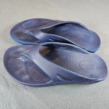 OOFOS Ooriginal Blue Unisex Flip Flop Sandals W 10 M 8