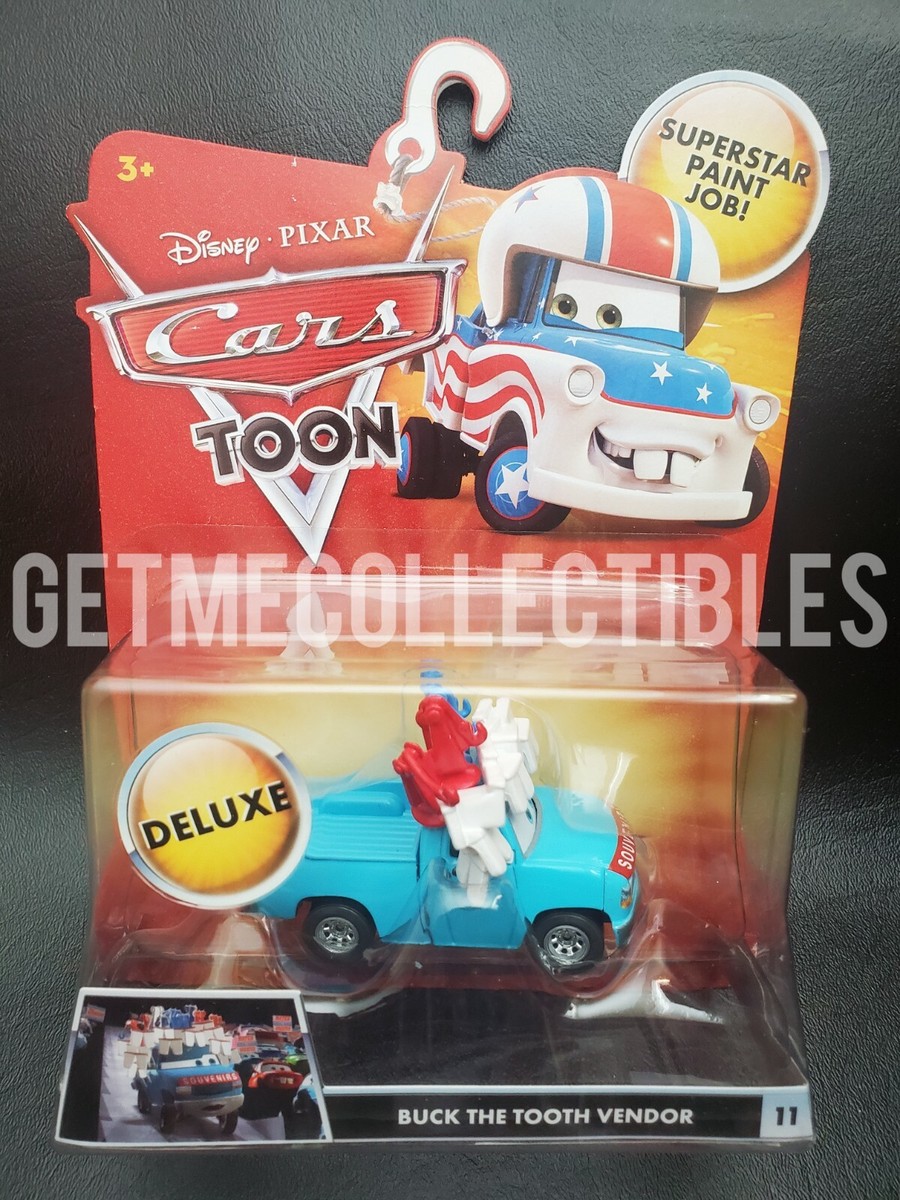 DISNEY PIXAR CARS BUCK THE TOOTH VENDOR DELUXE TOON SAVE 6