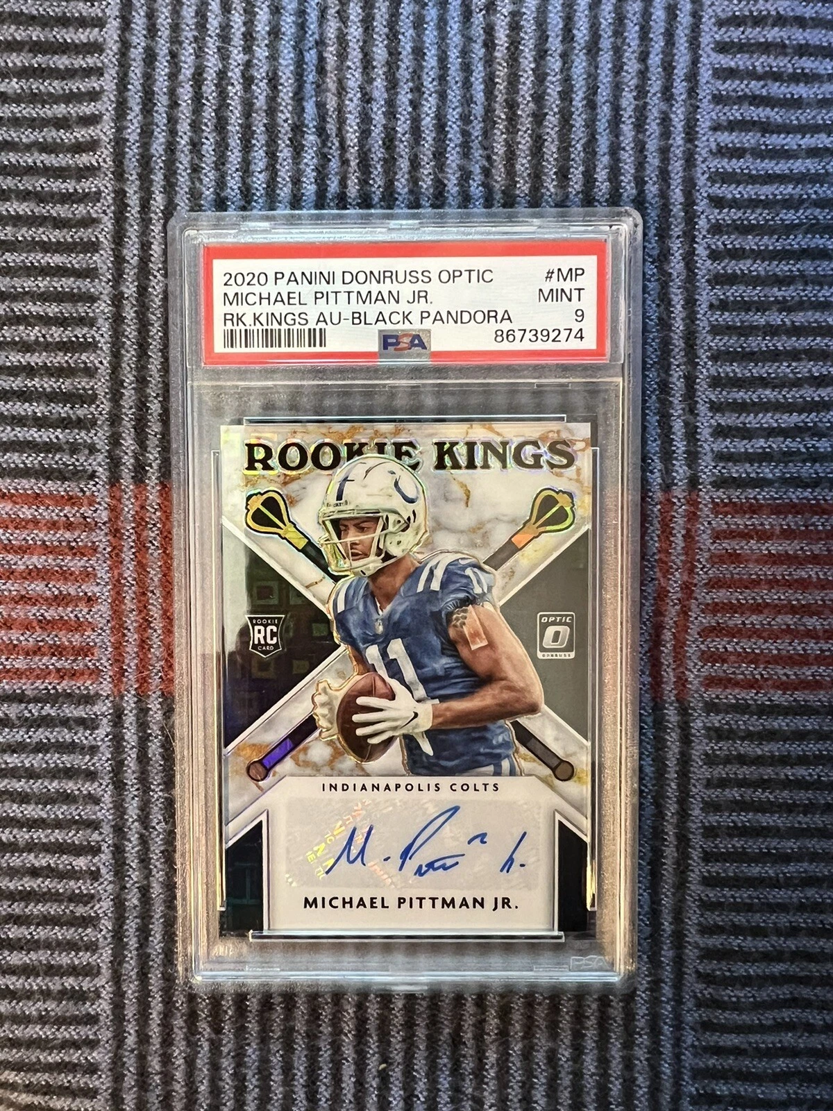 Michael Pittman Jr. Panini Donruss Optic Rookie Kings Autographs #MP Black Pandora
